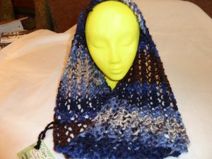 Knitted Lace Spring Infinity Cowl Scarf