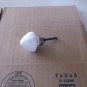 (6) White drawer knobs drawer pulls umbrella shaped