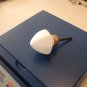 (6) White drawer knobs drawer pulls umbrella shaped