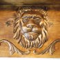 Primitive Rustic Handmade Hand Carved Lion Head Wall Shelf  New   20 x9 1/2 x6 "  Antique Design
