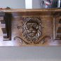Primitive Rustic Handmade Hand Carved Lion Head Wall Shelf  New   20 x9 1/2 x6 "  Antique Design