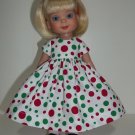 Christmas Dots in July Dress for Ann Estelle, Patsy 10"