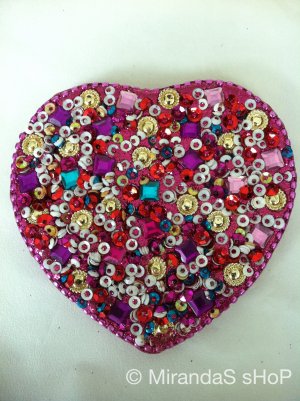 100% Handmade Heart Shape Mirror