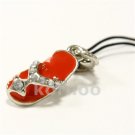 Flip flop charm - with detachable mobile phone strap