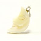 Half moon charm in shell