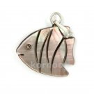 Fish shaped shell charm