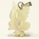 Eagle charm pendant in sea shell