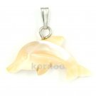 Dolphin charm pendant Shell