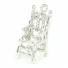 Silver dining chair