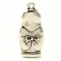Silver plated russian nesting doll charm