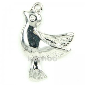 Silver canary charm