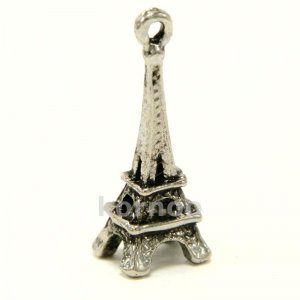 Eiffel tower charm in silver