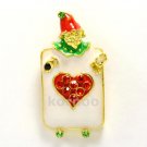 Multi-coloured playing card enamel charm