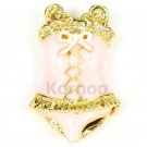 Enamel Sexy Pink Corset charm
