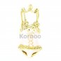 Enamel Sexy Pink Corset charm