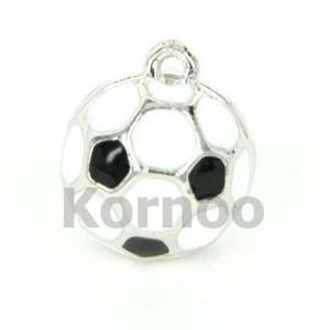 Enamel FootBall Charm