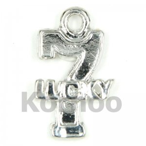 Lucky Seven Charm in Silver