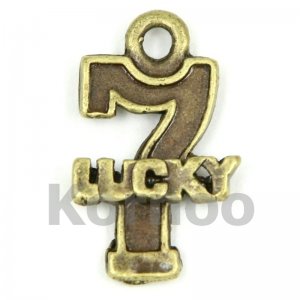 Bronze Lucky Seven Charm
