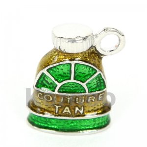 3D Silver Vintage Flask Charm