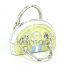 3D Enamel Yellow Sporty Handbag Charm