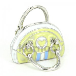 3D Enamel Yellow Sporty Handbag Charm