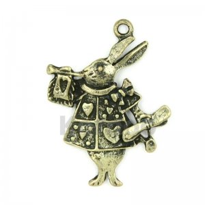 White Rabbit Charm from Alice in the wonderland