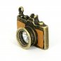 Lomo Camera Charm with Leather Side and RhineStone Lens