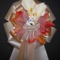 IVORY/CHAMPAGNE Fall Autumn Pew Bows - Wedding