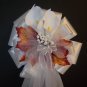 WHITE CALLA LILY/Fall Autumn Pew Bows - Wedding Decoration