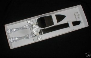 Calla Lily Wedding/Anniver. Cake Server and Knife Set