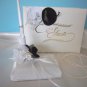 WESTERN Cowboy Peacock Feather Hats Guest Book and Pen Set Wedding/Anniversary