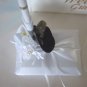 WESTERN Cowboy Peacock Feather Hats/Gold Hearts Guest Book and Pen Set Wedding