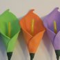 White Calla Lily Pew Bows