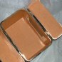 SOLD~ Vintage Delill Train Case Handbag with White Embossed Basket Pattern