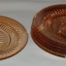 Carnival Glass Marigold Sunburst Side or Dessert Plates
