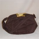Vintage Handbag by Frilo - Brown Faille and Great Clasp