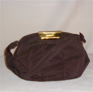 Vintage Handbag by Frilo - Brown Faille and Great Clasp