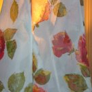 Vintage Nylon Sheer with Roses - 2 3/4 Yards