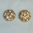Vintage Rhinestone Buttons - 2 pcs 7/8"
