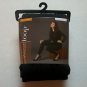 Womens Black Fleece Textured Leggings Size M/L Medium Large