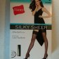 Two Pairs Hanes Silky Sheer Lace Black Thigh Highs Size S Small