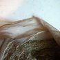 Mesh Lace Trimmed Fall Winter Camel Heather Brown LightWeight Knit Scarf