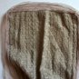 Mesh Lace Trimmed Fall Winter Camel Heather Brown LightWeight Knit Scarf