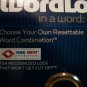 Red Wordlock Resettable Word Combination Luggage Lock