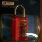 Red Wordlock Resettable Word Combination Luggage Lock