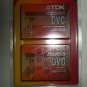 Two Sets 60 Minute Two-PacK TDK Digital Video Camcorder Cassettes