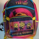 Multicolor Bust A Minion Back Pack With Lunch Bag
