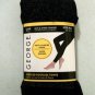 One Pair Shimmering Black Footless Fleeced Tights Size M/L