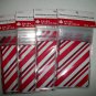 Four Packages Candy Stripe Christmas Holiday Zipper Bags