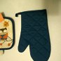 Three Peice Fall PotHolder Oven Mitt Set